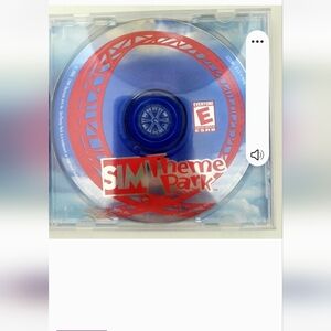 SimTheme Park PC Game Disc - Red and Blue